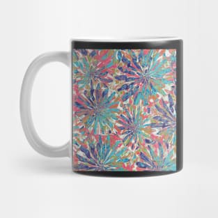 Firework Frizz-balls - Bold and Cool Tie Dye Style - Digitally Illustrated Abstract Flower Pattern for Home Decor, Clothing Fabric, Curtains, Bedding, Pillows, Upholstery, Phone Cases and Stationary Mug